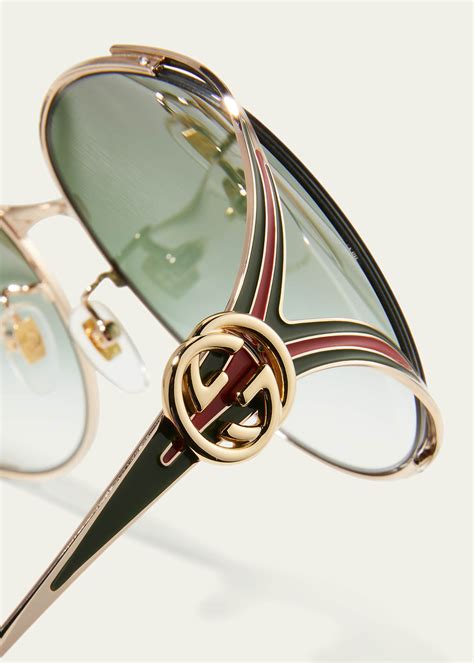 gucci oversized oval gg sunglasses